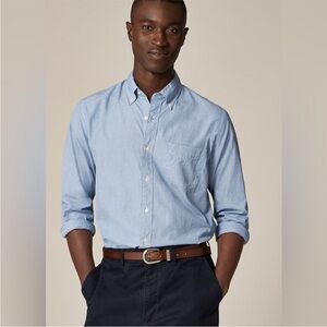 J. Crew Blue Casual Button-Down Shirt